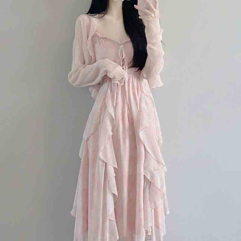 Summer Clothing Set For Girls - Conjunto de Vestido con tirantes para