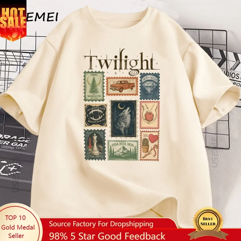 Quality Summer Clothing - Camiseta Vintage Twilight Forks para amantes