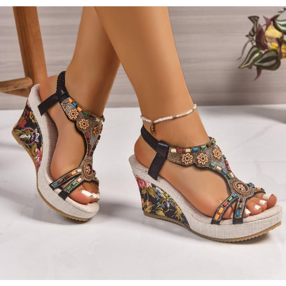 Summer Clothing Offers - Sandalias de Plataforma con Cuña de