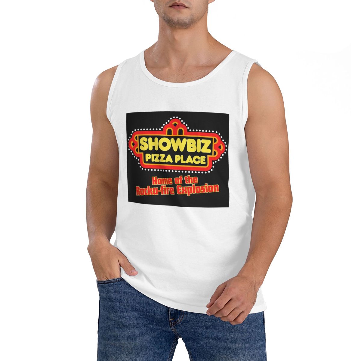 Summer Clothing Places - Camiseta sin mangas 100% algodón con