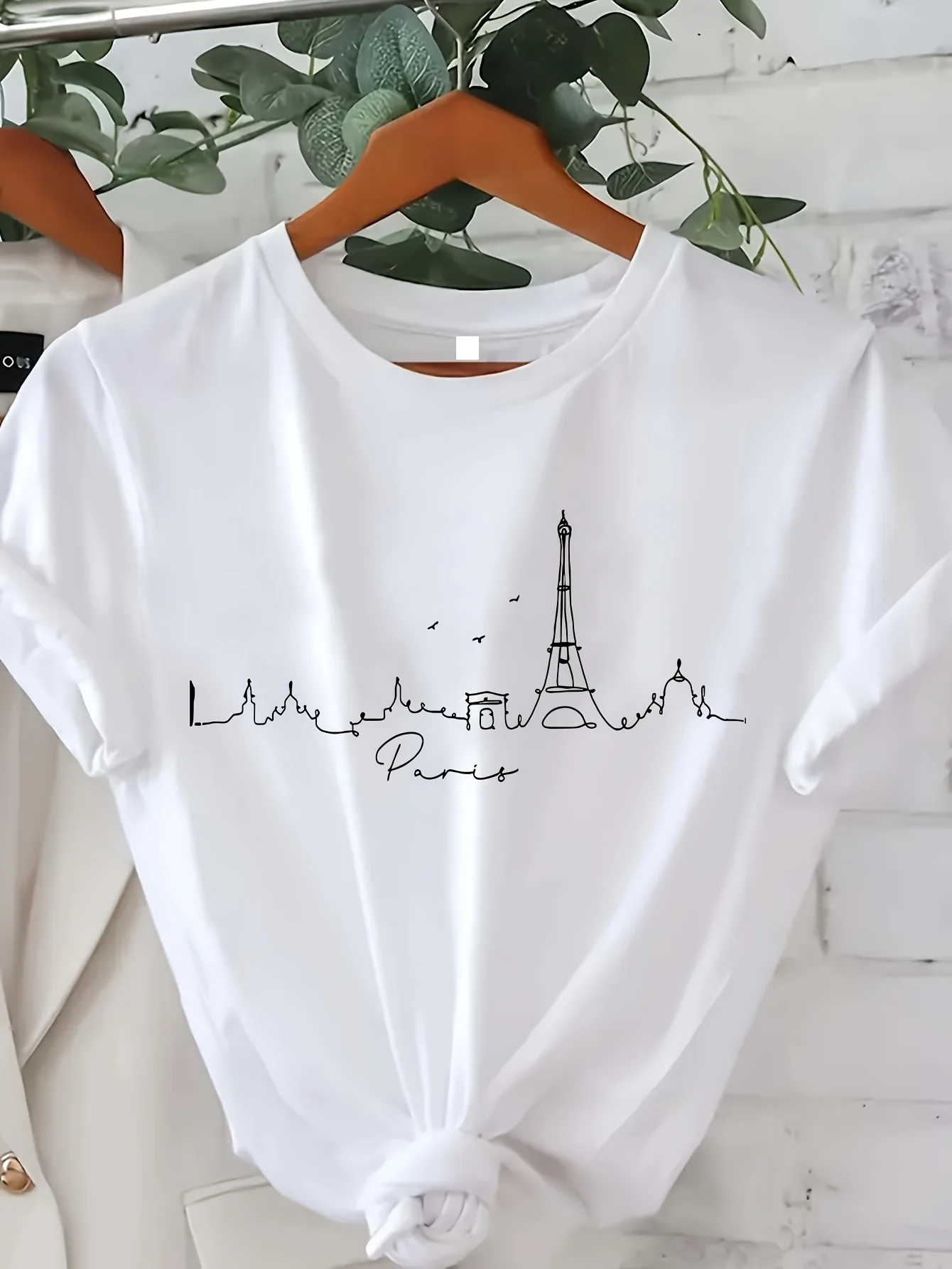 Summer Clothing In Paris - Camiseta con estampado de París, Top