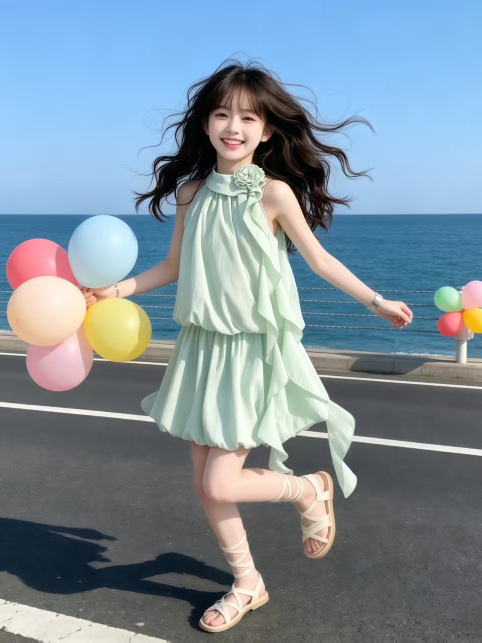Summer Clothing Set For Girls - Conjunto de blusa y falda con