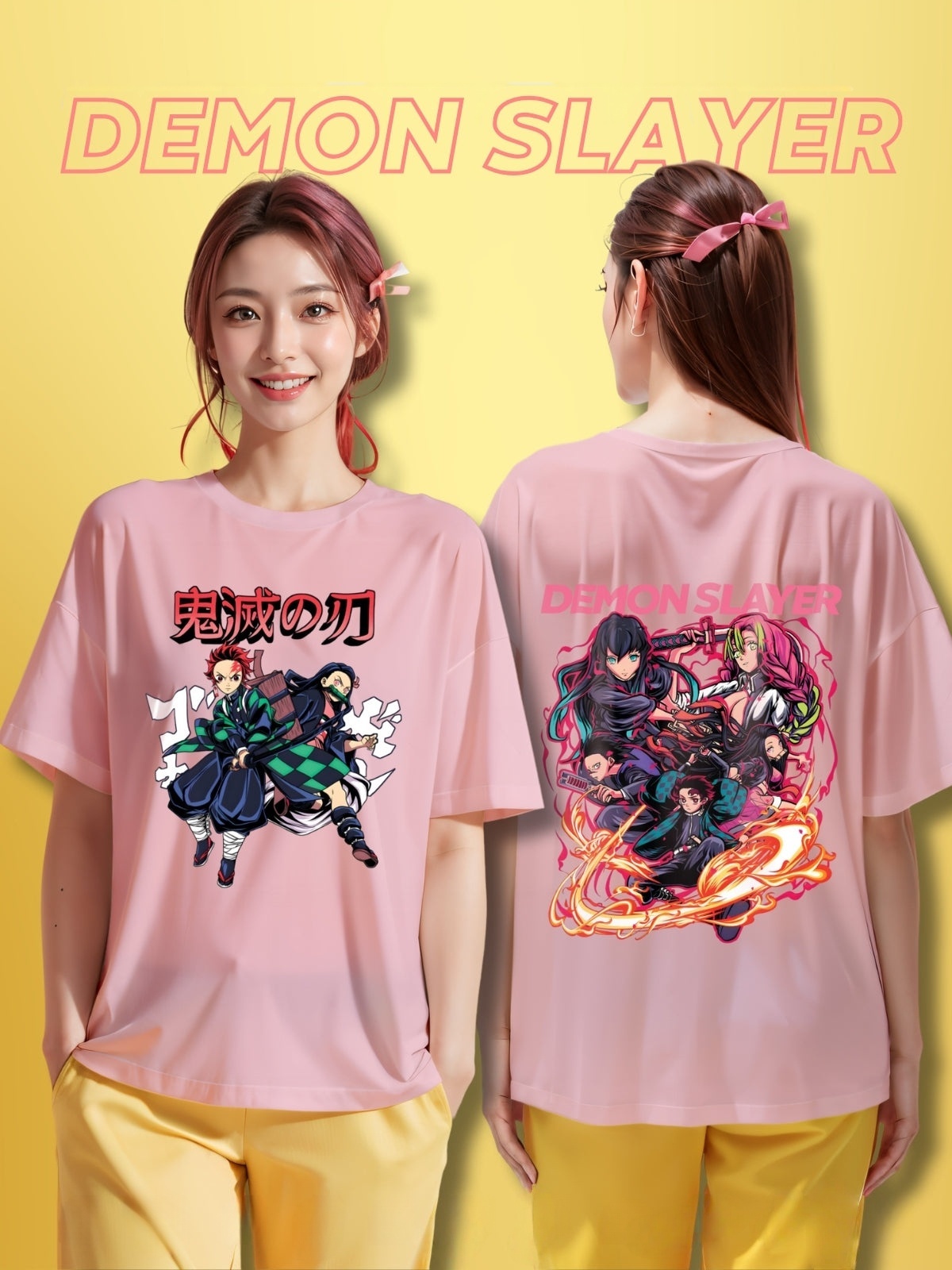 Summer Clothing Images - Camiseta de Moda Holgada con Estampado