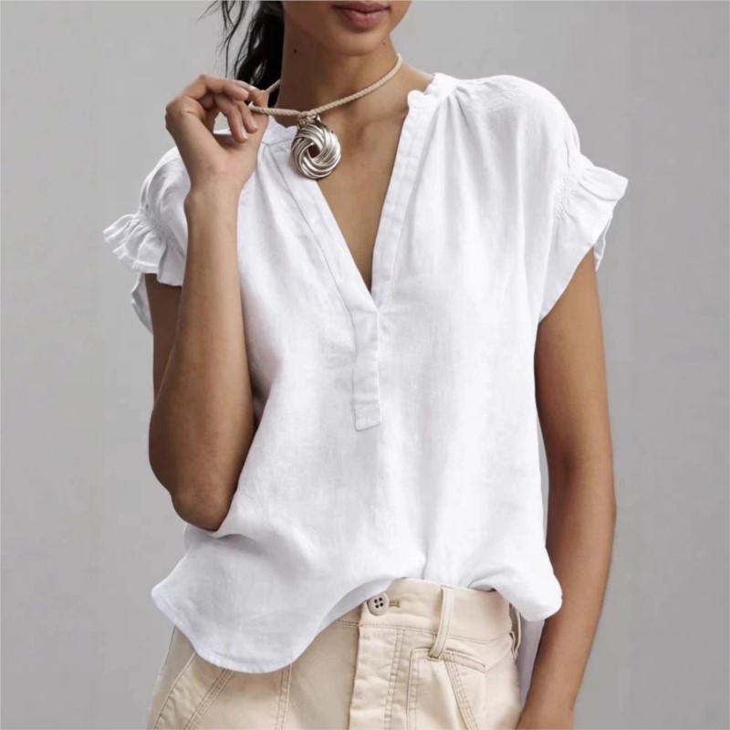 Blusas de Mujer, Primavera-Ver - Summer Linen Clothing For Women reseña y precio