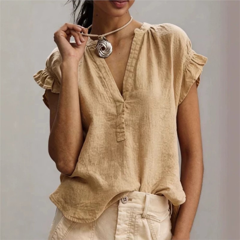 Blusas de Mujer, Primavera-Ver - Summer Linen Clothing For Women reseña y precio