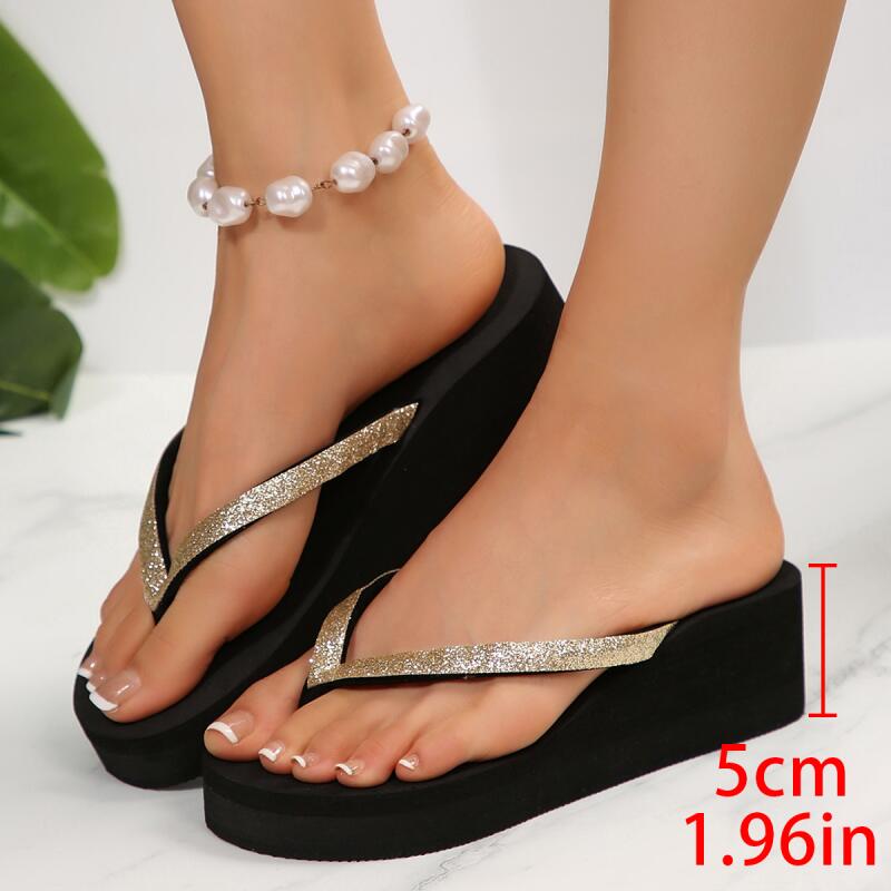 Sandalias de Plataforma con Cu - Summer Clothing Fabric reseña y precio