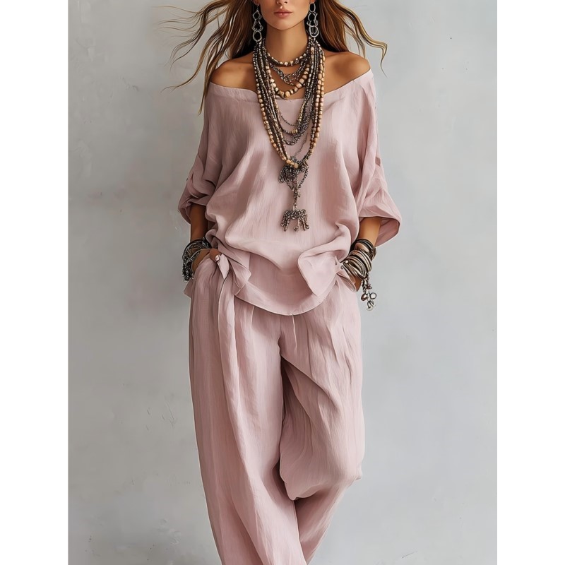 Conjunto de Dos Piezas de Lino - Summer Linen Clothing For Women reseña y precio
