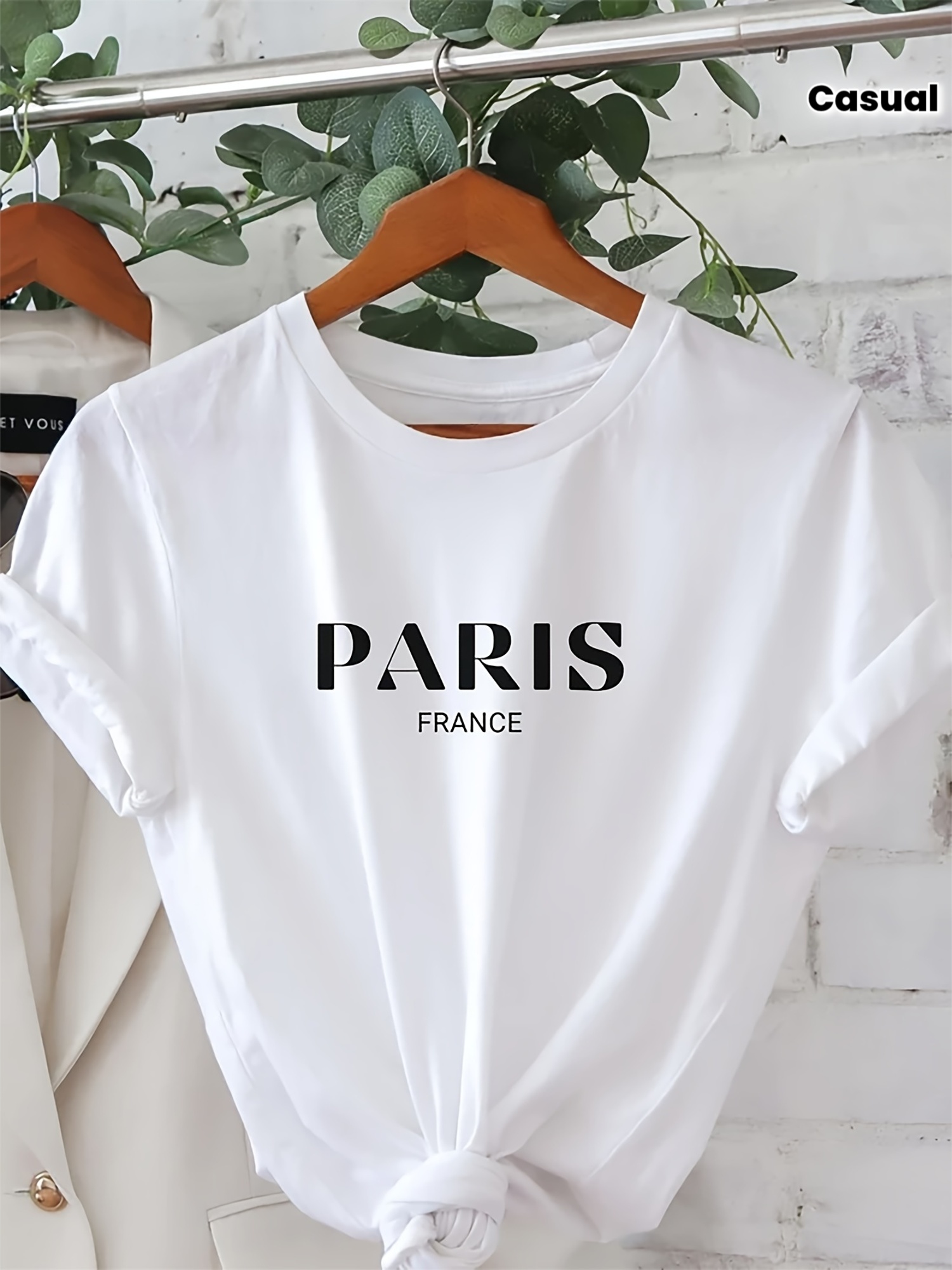 Camiseta informal de manga cor - Summer Clothing In Paris reseña y precio