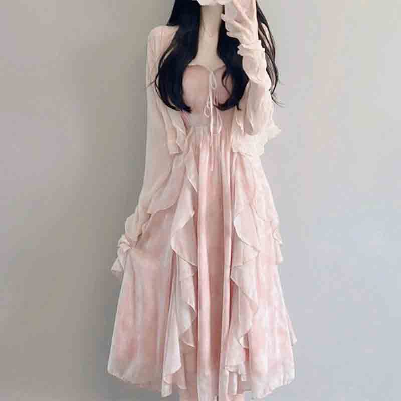 Conjunto de Vestido con tirant - Summer Clothing Set For Girls reseña y precio