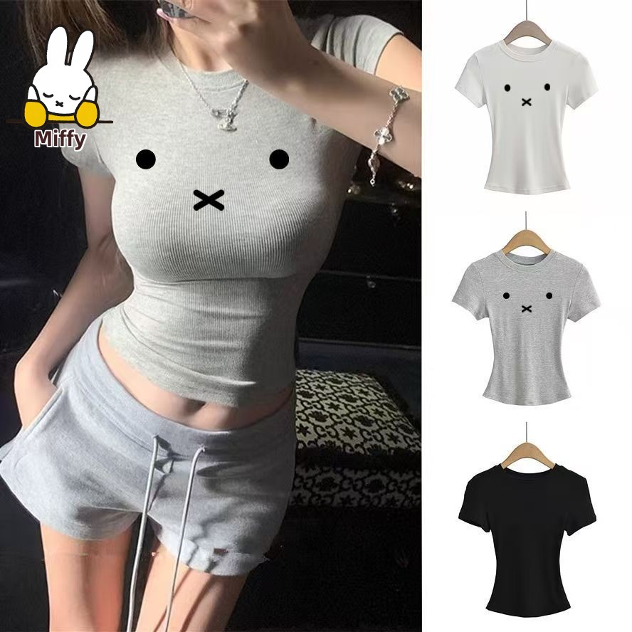 Camiseta Kawaii Miffy, Nueva,  - Summer Clothing Places reseña y precio