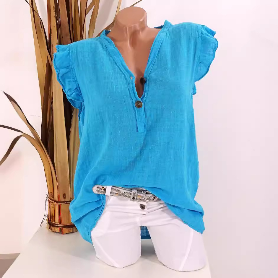 Blusa para mujer 2026, informa - Summer Linen Clothing For Women reseña y precio