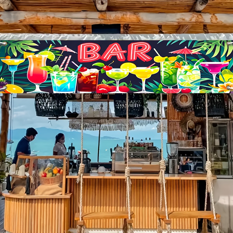 Banner de fiesta de Bar hawaia - Summer Clothing Banner reseña y precio