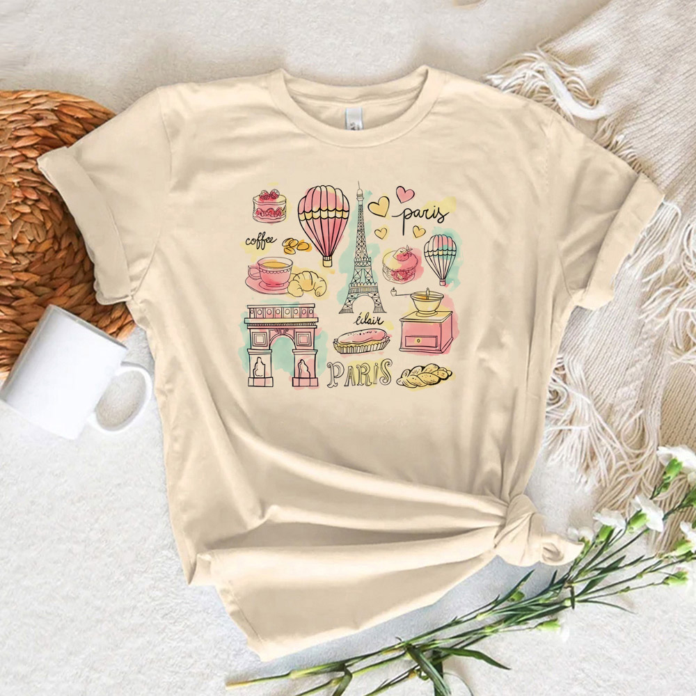 Camiseta estampada de París pa - Summer Clothing In Paris reseña y precio