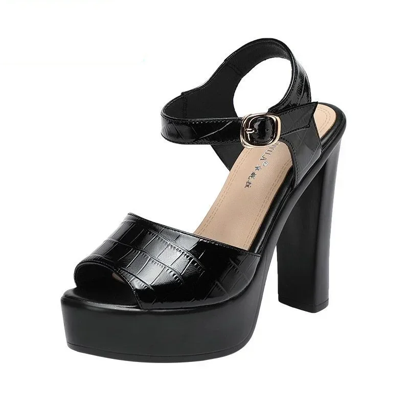 Sandalias de cuero genuino de  - Summer Clothing Offers reseña y precio